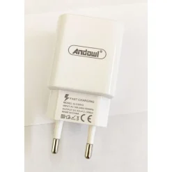 SPINA CARICABATTERIE USB SMARTPHONE 2.1A RICARICA VELOCE PER PRESA MURO Q-CD013