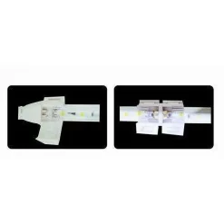 SPINA PER STRISCE STRIP LED 220V DA 16 MM RADDRIZZATORE CON PRESA S-16MM-220V