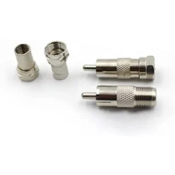 SPINOTTI CONNETTORE BNC A VITE IN METALLO RCA ADATTATORE CAVO COASSIALE BNC-44