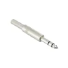 SPINOTTO JACK 6.35 MM MASCHIO PER AUDIO STEREO DA SALDARE CONNETTORE COASSIALE