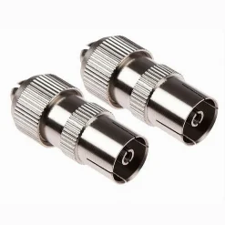 SPINOTTO TV FEMMINA CONNETTORE ANTENNA PER TELEVISORE ADATTATORE MAXTECH C-005