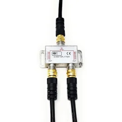 SPLITTER ANTENNA 2 VIE 5-2500MHZ CAVO SDOPPIATORE CONNETTORE SATELLITARE TV C-031