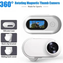 SPORT ACTION CAMERA HIGH CLEAR MINI PORTATILE DA VIAGGIO CON CLIP PER MOTO AUTO