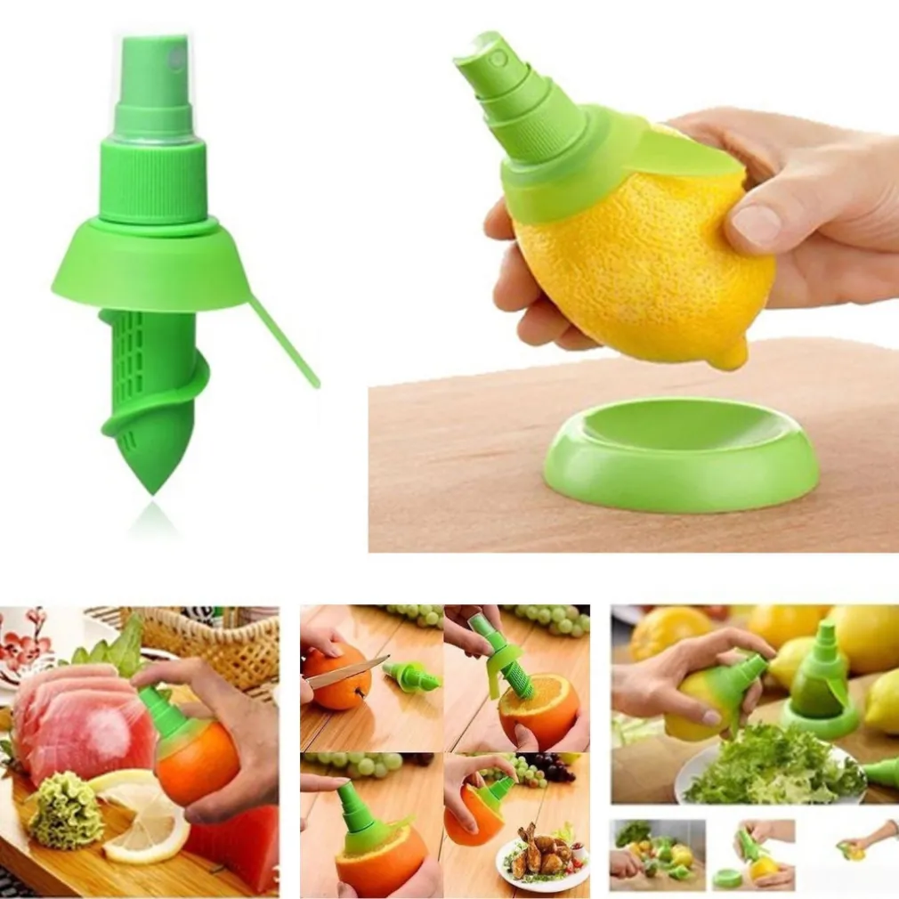 SPREMI LIMONE SPRAY SET DA TAVOLA 3 PEZZI, DUE SPREMI AGRUMI PIù BASE APPOGGIO
