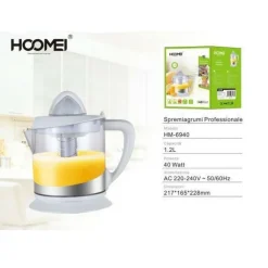 SPREMIAGRUMI ELETTRICO PROFESSIONALE LIMONI ARANCE 1,2L 40 WATT HOOMEI HM-6940