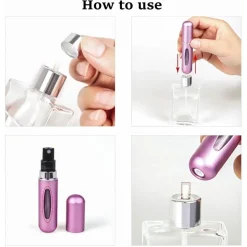SPRUZZATORE DI PROFUMO 5ML RICARICABILE NEBULIZZATORE PER PROFUMI VIAGGI VACANZE