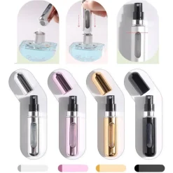 SPRUZZATORE DI PROFUMO 5ML RICARICABILE NEBULIZZATORE PER PROFUMI VIAGGI VACANZE