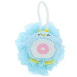 SPUGNA DOCCIA SPUGNETTA A RETE BAGNO PELLE CORPO CON PULCINO COLORATO LETTERA 10779