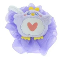 SPUGNA DOCCIA SPUGNETTA A RETE BAGNO PELLE CORPO CON PULCINO COLORATO LETTERA 10779