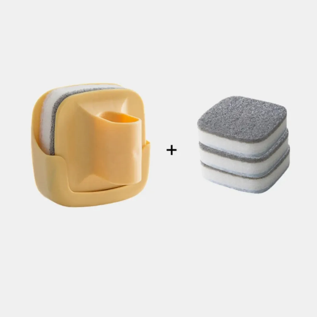 SPUGNA MAGICA CON PORTASPUGNA ECOLOGICA PULISCI CANCELLA RIMUOVI SPORCO CUCINA