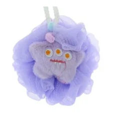 SPUGNA PER DOCCIA SPUGNETTA A RETE BAGNO PELLE CORPO CON STELLINA COLORATA 10780