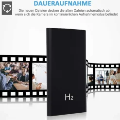 SPY CAM CAMERA TELECAMERA NASCOSTA POWER BANK H2 CARICABATTERIE 5000mAh TF CARD