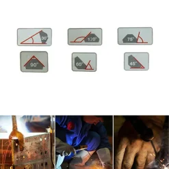 SQUADRA MAGNETICA MAGNETE SALDATURA 30° 45° 60° 75° 90° 120° 75LB 33KG ESAGONALE