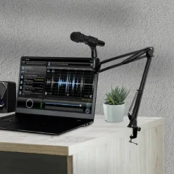 STAFFA BRACCIO SOSPENSIONE IN METALLO SUPPORTO MICROFONO CLIP SCRIVANIA HD3283