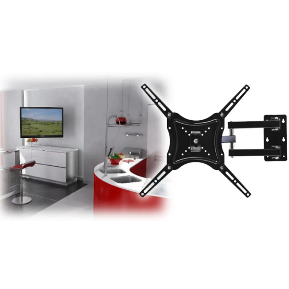 Staffa di appoggio da parete con braccio snodabile per TV LCD LED Plasma 3D 50"