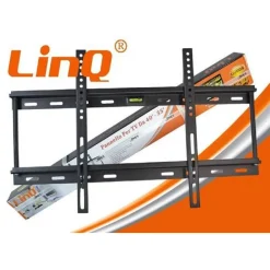 STAFFA PORTA TV A MURO SUPPPORTO DA 40″ A 55″ FINO A 80KG LI-J003 LIVELLA BOLLA