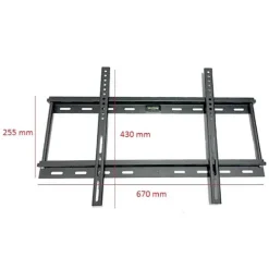 STAFFA PORTA TV A MURO SUPPPORTO DA 40″ A 55″ FINO A 80KG LI-J003 LIVELLA BOLLA