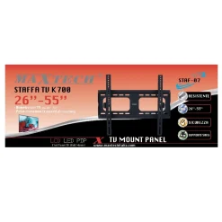 STAFFA TELEVISIONE SUPPORTO TV MURO 26” - 55” APPENDI FINO 50KG MAXTECH STAF-07