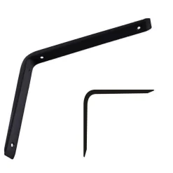 STAFFE ANGOLARI 2 PZ SUPPORTO STAFFA REGGIMENSOLE 150 X 120 X 30 MM NERO
