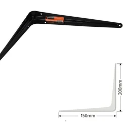 STAFFE ANGOLARI 2PZ SUPPORTO STAFFA ANGOLARE REGGIMENSOLE ANGOLO 90° 150X200MM