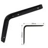 STAFFE ANGOLARI 2PZ SUPPORTO STAFFA ANGOLARE REGGIMENSOLE NERO 200 X 150 X 30 MM