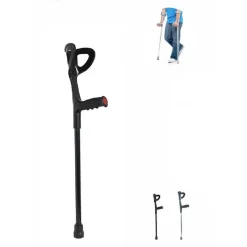 STAMPELLA CANADESE BASTONE ALLUMINIO ALTEZZA REGOLABILE LEGGERA ORTOPEDIA 64226