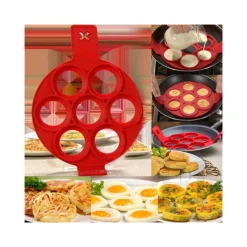 STAMPO IN SILICONE PER PANCAKES CUCINA FRITTELLE ANTIADERENTE PADELLA OMELETTE