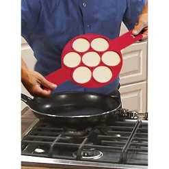 STAMPO IN SILICONE PER PANCAKES CUCINA FRITTELLE ANTIADERENTE PADELLA OMELETTE