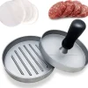 STAMPO PER HAMBURGER REGOLABILE 110/150/220GR PRESSA CARNE MACINATA ALLUMINIO