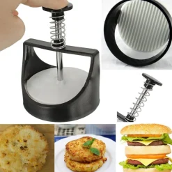 STAMPO PRESSA PANINO PER HAMBURGER GADGET CUCINA CREA PANINI FORMINA UTENSILE