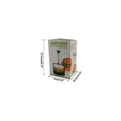 STAMPO PRESSA PANINO PER HAMBURGER GADGET CUCINA CREA PANINI FORMINA UTENSILE