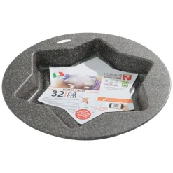 STAMPO TEGLIA FORMA DI STELLA 32 CM PER TORTA DOLCI IN ALLUMINIO ANTIADERENTE 026290M