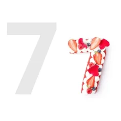 STAMPO TORTE DOLCI A FORMA DI NUMERO 7 10 POLLICI STRUMENTO TAGLIO STENCIL 55526