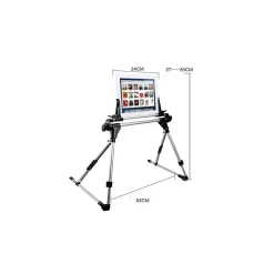 STAND SUPPORTO MULTIUSO REGOLABILE TAVOLO LETTO SCRIVANIA IPAD TABLET ANDORID PC