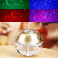 STAR MASTER UMIDIFICATORE DIFFUSORE AROMI LAMPADA LED RGB PROIETTORE DI STELLE