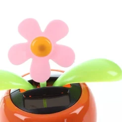 STATUETTA OSCILLANTE AD ENERGIA SOLARE PIANTA DONDOLO MOVIMENTO AUTO SCRIVANIA