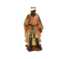STATUINA BALDASSARRE 9 CM PER PRESEPE IN RESINA DECORO NATALE NATALIZIO NATIVITÀ