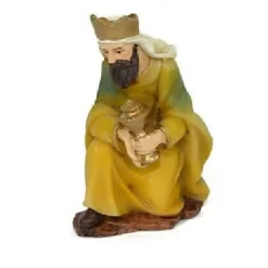 STATUINA GASPARE 6.5 CM PER PRESEPE IN RESINA DECORO NATALE NATALIZIO NATIVITA'