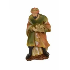 STATUINA MELCHIORRE 12CM PER PRESEPE IN RESINA DECORO NATALE NATALIZIO NATIVITA'