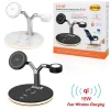 STAZIONE DI RICARICA WIRELESS VELOCE 3IN1 15W SMARTPHONE IPHONE APPLE WATCH C3544