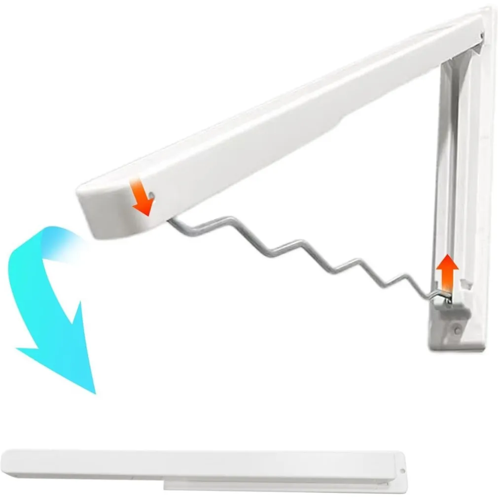 STENDIBIANCHERIA APPENDIABITI PIEGHEVOLE DESIGN ONDULATO SALVASPAZIO A PARETE