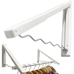 STENDIBIANCHERIA APPENDIABITI PIEGHEVOLE DESIGN ONDULATO SALVASPAZIO A PARETE