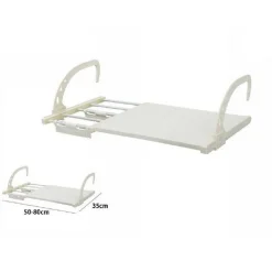 STENDIBIANCHERIA BALCONE STENDI BIANCHERIA PANNI REGOLABILE DAVANZALE 50-80CM 70517