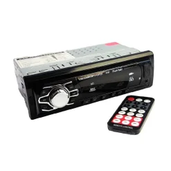 STEREO AUTORADIO AUTO FM MP3 USB SLOT SD AUX RCA RADIO 60W X 4 TELECOMANDO EC4207