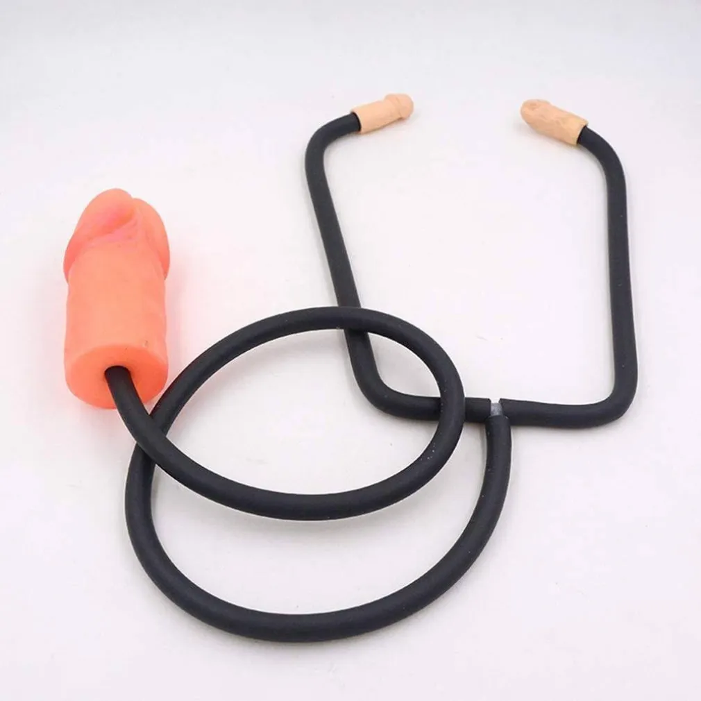 STETOSCOPIO CON PENE SAGOMATO SEXY TOYS SCHERZO FESTE ADDIO NUBILATO PARTY
