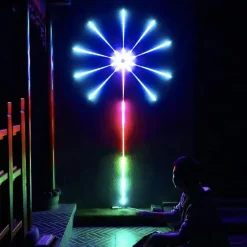 STRIP LED ADESIVA EFFETTO FUOCHI D'ARTIFICIO CONTROLLO SMART A TEMPO DI MUSICA