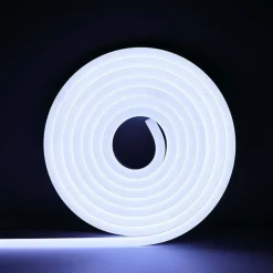 STRIP LED FLUORESCENTE EFFETTO TUBO NEON COLORATO IMPERMEABILE IN SILICONE DC12V