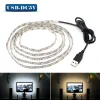 STRIP LED GIALLA STRISCIA 90CM CON ATTACCO USB PER RETROILLUMINAZIONE TELEVISORE