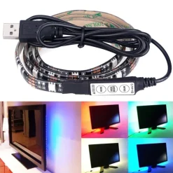 STRIP LED RGB STRISCIA 200CM CON ATTACCO USB PER RETROILLUMINAZIONE TELEVISORE