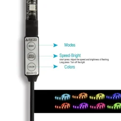 STRIP LED STRISCIA USB 100CM L5 6.48W 5V PER RETROILLUMINAZIONE TELEVISORE TV